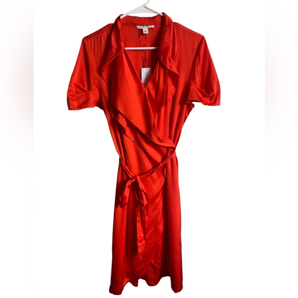 Banana Republic Silk Wrap Style Mini Cocktail Dress Size 14